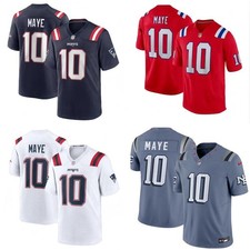Camiseta masculina personalizada costurada Drake Maye Patriots comprar usado  Enviando para Brazil
