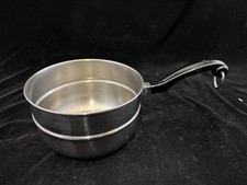 Inserção de panela de caldeira dupla vintage Farberware aço inoxidável 7 pol. Diâmetro comprar usado  Enviando para Brazil