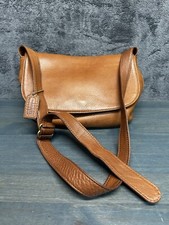 Bolsa tiracolo vintage Coach Sonoma couro marrom com aba listrada forro azul, usado comprar usado  Enviando para Brazil