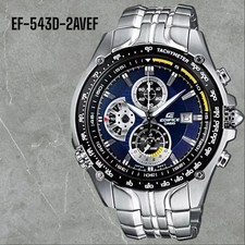 Relógio cronógrafo masculino Casio Edifice EF-543D-1AVEF aço inoxidável 47mm comprar usado  Enviando para Brazil