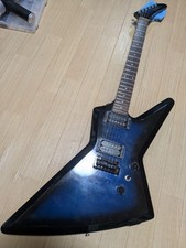Guitarra elétrica Hurricane Eva Explorer por Morris década de 1980 Blue Burst feita no Japão comprar usado  Enviando para Brazil