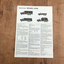 brochure de camion N130 scania LS85, usado comprar usado  Enviando para Brazil