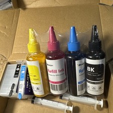 Refil de tinta selada Majenta amarelo ciano azul adequado para EPN + 2 cartuchos, usado comprar usado  Enviando para Brazil