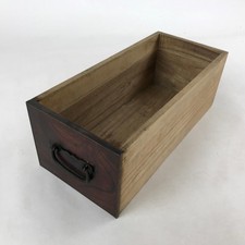 Usado, Gaveta de madeira japonesa antiga caixa de armazenamento estreita dentro 29x12x10,5cm marrom X87 comprar usado Usado, Gaveta de madeira japonesa antiga caixa de armazenamento estreita dentro 29x12x10,5cm marrom X87 comprar usado  Enviando para Brazil