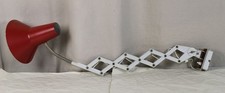 Lâmpada tesoura B10/antiga lâmpada arquiteto design industrial vermelha interruptor SIS /49 comprar usado  Enviando para Brazil