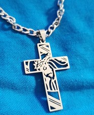 Collana uomo croce usato  Venetico