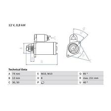 Cashback bosch starter for sale  BIRMINGHAM