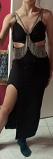 Robe noire soiree d'occasion  Menton