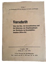 Vorschrift werkbahnen braunkoh gebraucht kaufen  Bautzen