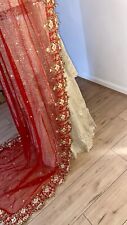 Beautiful red embroidered for sale  DUDLEY