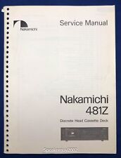 Original nakamichi 481z for sale  Port Charlotte