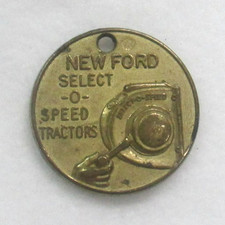 Chaveiro vintage Ford Select-O-Speed Tractors ~ Promoção do revendedor ~ Início dos anos 1960 comprar usado  Enviando para Brazil