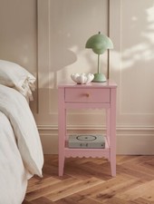Pink scalloped side for sale  UK