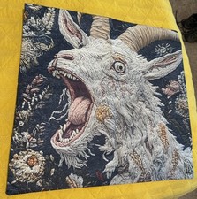 Usado, ANGRY COMICAL GOAT 18X18 CAPA DE TRAVESSEIRO DUPLA FACE TECIDO COM ESTAMPA 2D comprar usado  Enviando para Brazil
