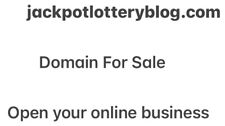 Domain sale jackpotlotteryblog for sale  North Port