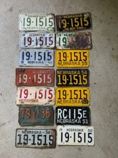 Nebraska license plates for sale  Pratt