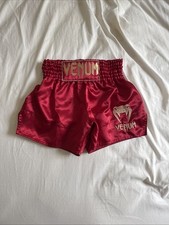 Shorts masculinos de boxe clássico Muay Thai Venum - Vermelho/dourado tamanho S comprar usado  Enviando para Brazil
