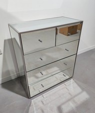 Mirrored glass chest for sale  ALFRETON