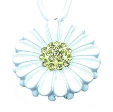 Pingente de flor, pingente de margarida com centro de cristal, pingente de cristal, 4cm de diâmetro comprar usado  Enviando para Brazil