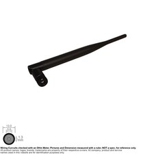 Antena SMA RP WiFi Omni Direcional 196mm 5dBi 2.4GHz Sem Marca SKU# 122226A comprar usado  Enviando para Brazil