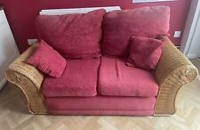 Wicker armed settee for sale  BANBURY