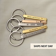 Personalised keyring custom for sale  ALTRINCHAM