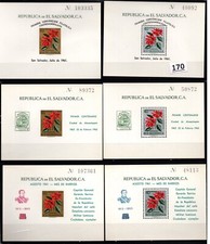 TL SALVADOR - MNH - IMPERF - FLORA - FLORES - PERF + IMPERF - SOBREIMPRESSÃO comprar usado  Enviando para Brazil