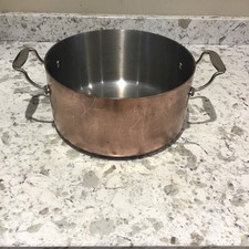 Large copper casserole for sale  WARWICK