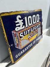Enamel sign sunlight for sale  SNODLAND
