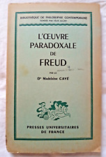 Oeuvre paradoxale freud d'occasion  Lille-