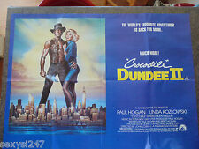 Usado, CROCODILO DUNDEE 2 PÔSTER QUAD FILME CINEMA ORIGINAL 1988 Paul Hogan 30X40 comprar usado  Enviando para Brazil