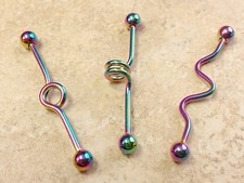 3pcs corkscrew rainbow for sale  Valley