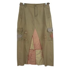 Usado, Saia Maxi Da-Nang Cargo Tamanho M? Bolsos angustiantes bordados militares Y2K comprar usado  Enviando para Brazil