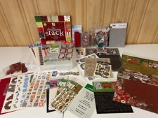 Pacote grande de Natal #4 papel para artesanato para scrapbooking, enfeites, adesivos , usado comprar usado  Enviando para Brazil