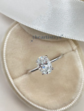 Moissanite carat oval for sale  Jamaica