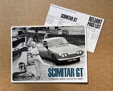 Reliant scimitar brochure for sale  BEXHILL-ON-SEA