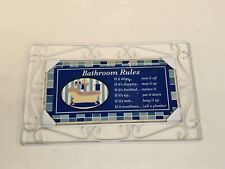 Bathroom rules wall for sale  Elliottsburg