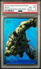 2015 Marvel Fleer retrô pedras preciosas de metal azul Hulk #20 PMG PSA 8 comprar usado  Enviando para Brazil