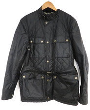 Belstaff black waxed for sale  WOLVERHAMPTON