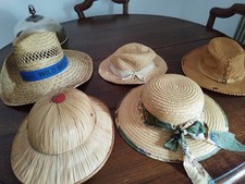 Ancien chapeau paille d'occasion  Saint-Maur-des-Fossés