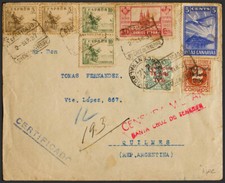 Emissioni Locali Patriottiche. Santa Cruz De Tenerife. SUL 36, 39. 1937. 1 C comprar usado  Enviando para Brazil