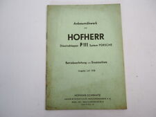 Hofherr anbaumähwerk p111 gebraucht kaufen  Merseburg