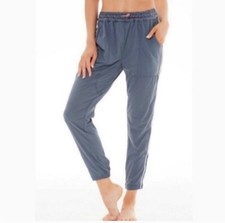 Calça jogger Free People movimento cardio listras laterais cinza azulado tamanho grande, usado comprar usado  Enviando para Brazil
