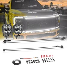 Para 2017-2022 Ford Super Duty F-250 LED grade luzes de destaque barra DRL e cube pods comprar usado  Enviando para Brazil
