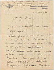 Lunga lettera autografa usato  Cremona