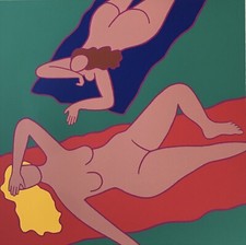 Pop art pós-moderno 1983 Dan May Califórnia nus em toalhas natação serigrafia comprar usado  Enviando para Brazil