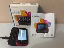 LG Xpression telefone deslizante vermelho teclado QWERTY AT&T celular LEIA POR FAVOR comprar usado  Enviando para Brazil