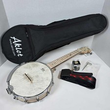 Usado, Ukulele Banjo em excelente estado usado, AKLOT concerto 23 polegadas Remo cabeça de bateria aberta traseira corpo de bordo 15:1  comprar usado  Enviando para Brazil