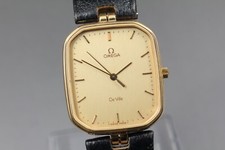 Usado, Vintage "Quase Perfeito" OMEGA De Ville Cal.1417 Relógio Masculino de Quartzo Octógono Dourado JAPÃO comprar usado  Enviando para Brazil