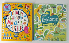 Totally Amazing Mazes Puzzles and World Explorer Maze Book Paperback Unused segunda mano  Embacar hacia Mexico